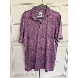 Tailor Byrd size large mens performance polo shirt golf